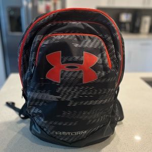 Under Armour Black and Red Backpack